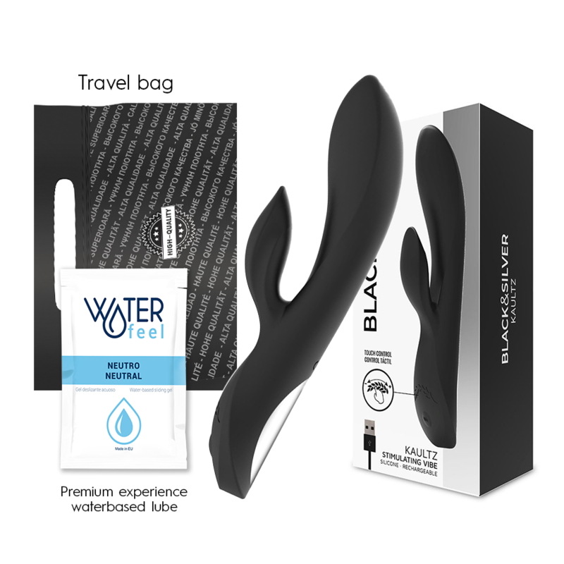 Black&Silver Kaultz Vibratore Touch Control