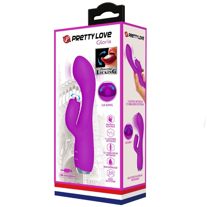 Pretty Love Gloria Vibratore Rabbit Ricaricabile Viola – immagine 11