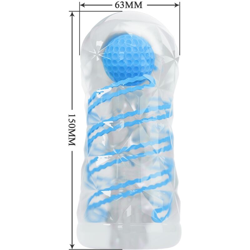Pretty Love Mini Masturbatore con Spirale Rotante Blu – immagine 5