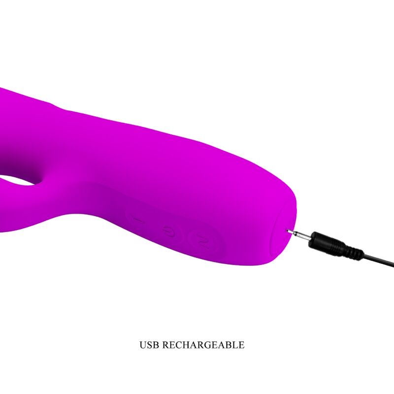 Pretty Love Melanie Vibratore Rabbit con Spinta Viola – immagine 7