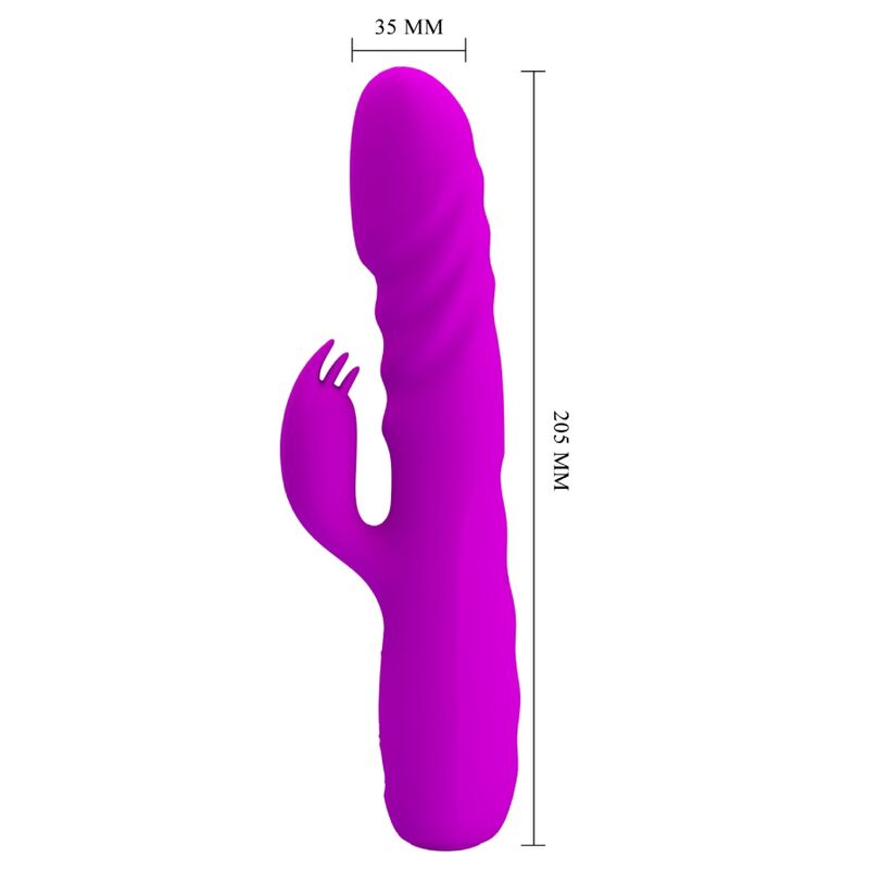 Pretty Love Melanie Vibratore Rabbit con Spinta Viola – immagine 5