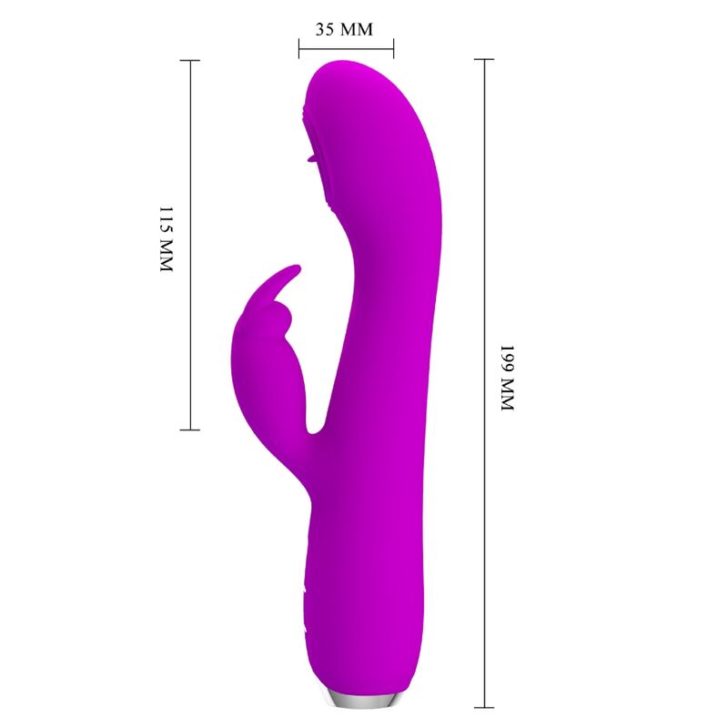 Pretty Love Rachel Vibratore con Lingua e Ventosa Viola – immagine 7