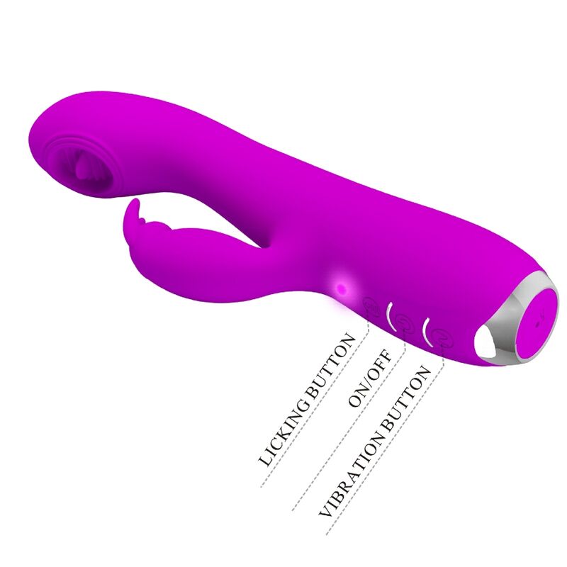 Pretty Love Rachel Vibratore con Lingua e Ventosa Viola – immagine 6