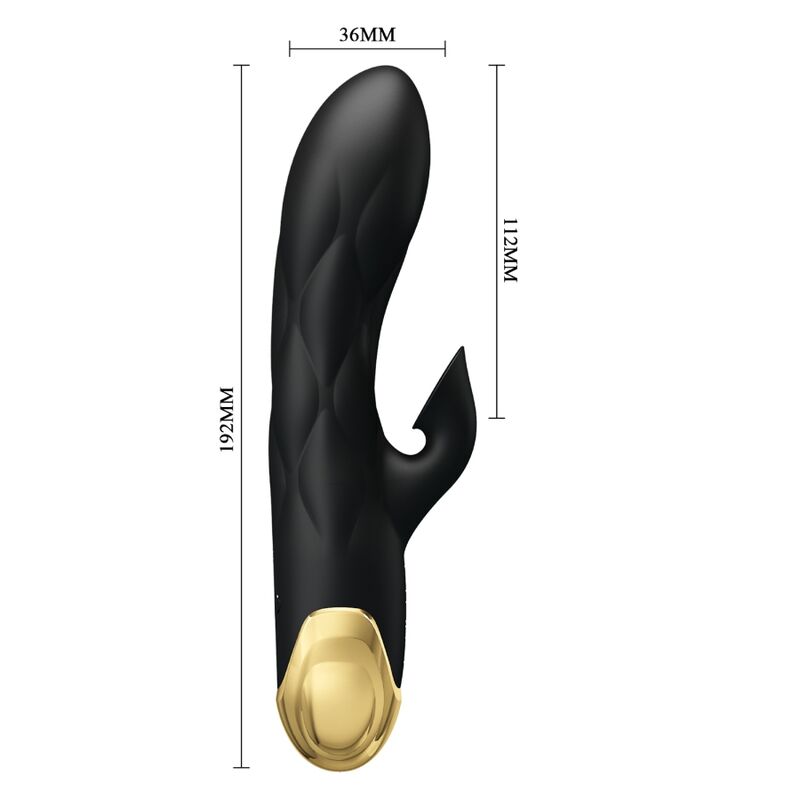Pretty Love Liberators Vibratore di Lusso con Aspirazione Nero e Oro – immagine 4