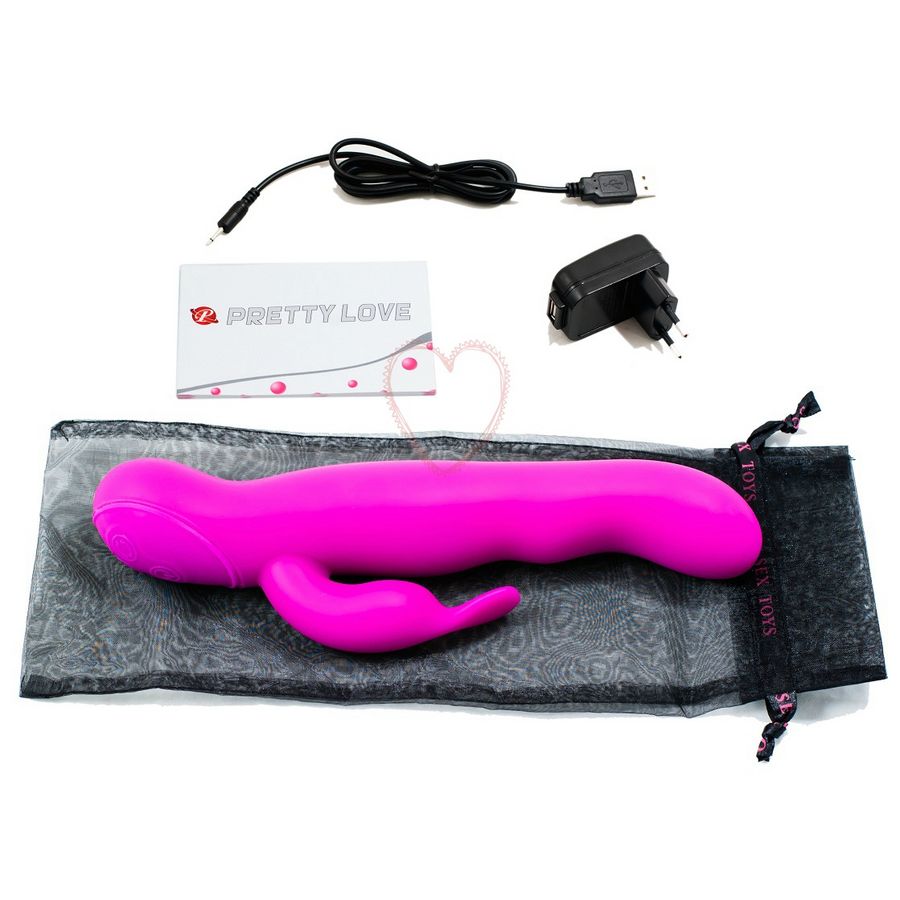Pretty Love Hale Vibratore Rotante con Stimolatore Clitoride Lilla – immagine 4