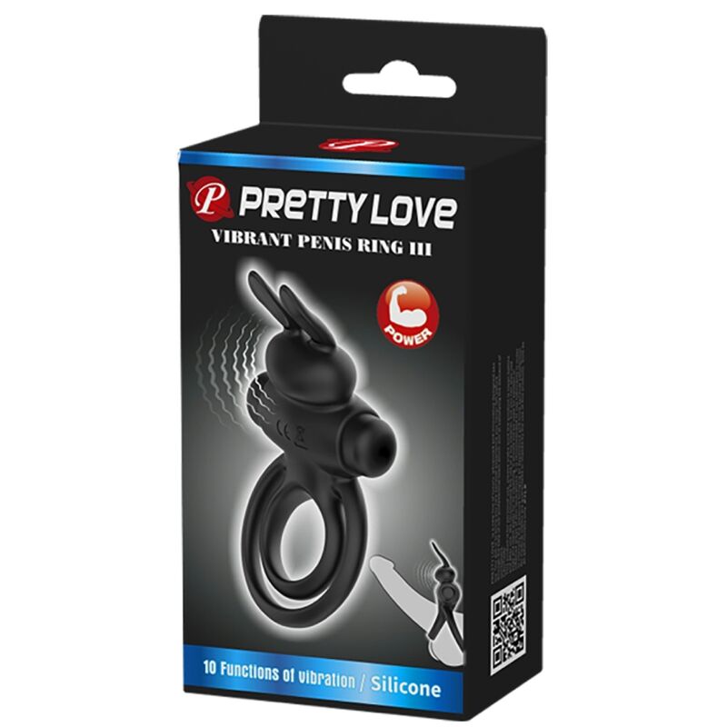 Pretty Love Anello Vibrante III Coniglietto Nero – immagine 9