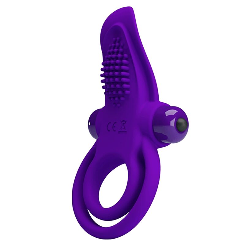 Pretty Love Anello Vibrante in Silicone Viola 10 Funzioni