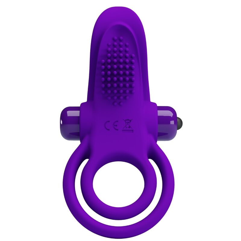 Pretty Love Anello Vibrante in Silicone Viola 10 Funzioni – immagine 2