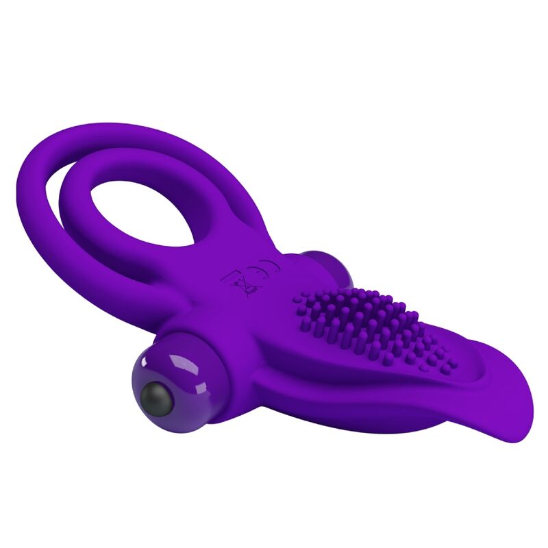 Pretty Love Anello Vibrante in Silicone Viola 10 Funzioni – immagine 5