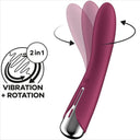 Satisfyer Spinning Vibe 1 Vibratore Rotante Punto G Rosso – immagine 6