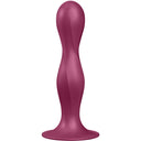 Satisfyer Double Ball-R dildo in silicone con sfere appesantite granato