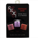 Kheper Games Sex Dice Gioco di 3 Dadi Erotici Metallizzati