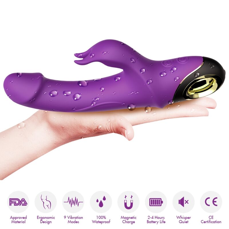 Armony Meteor Vibratore Rabbit Viola – immagine 3
