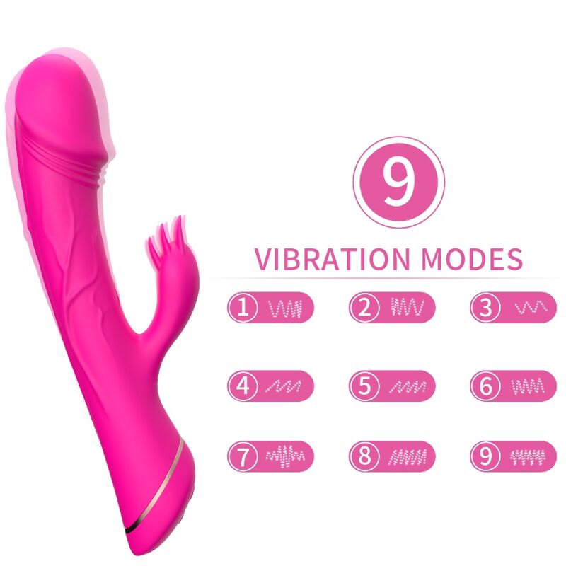 Armony Dildo Vibratore Rabbit Fucsia