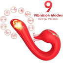 ARMONY Delfin vibratore multiposizione con effetto calore rosso