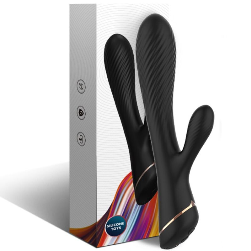 Armony Vibratore Rabbit Slim con Collo Flessibile Nero – immagine 4