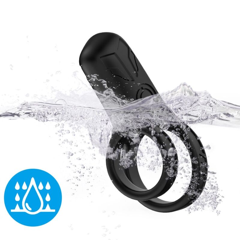 Armony Doppio Anello Vibrante Nero 101 mm – immagine 3