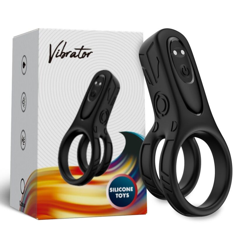 Armony Doppio Anello Vibrante Nero 101 mm – immagine 4