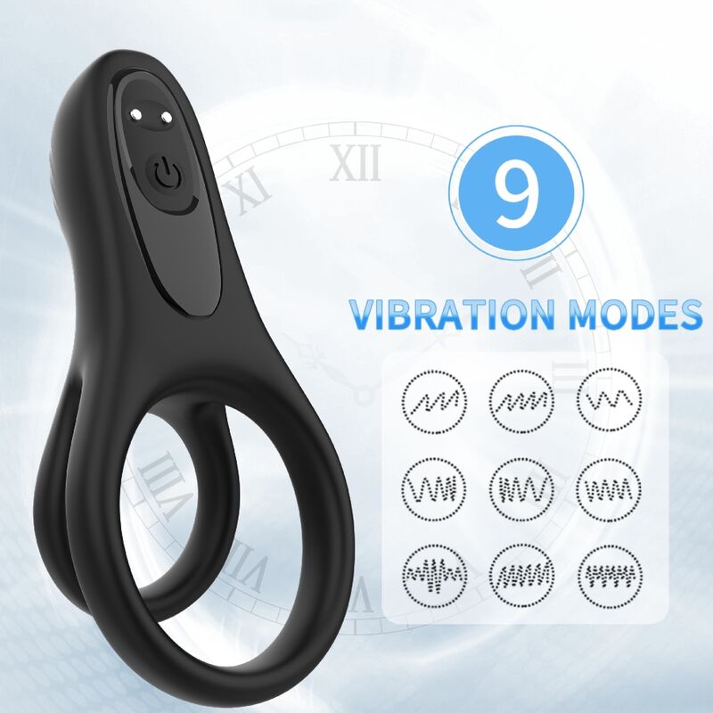 Armony Doppio Anello Vibrante Compatto Nero Modello 2 – immagine 3