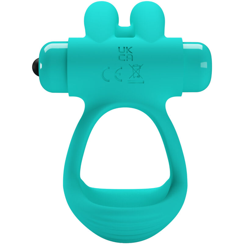 Pretty Love Dante Doppio Anello Vibrante Coniglietto Verde – immagine 2