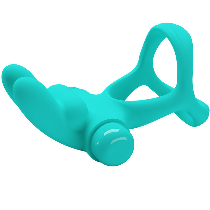 Pretty Love Dante Doppio Anello Vibrante Coniglietto Verde – immagine 3