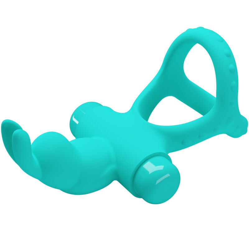 Pretty Love Figgy Doppio Anello Vibrante Coniglietto Verde – immagine 3