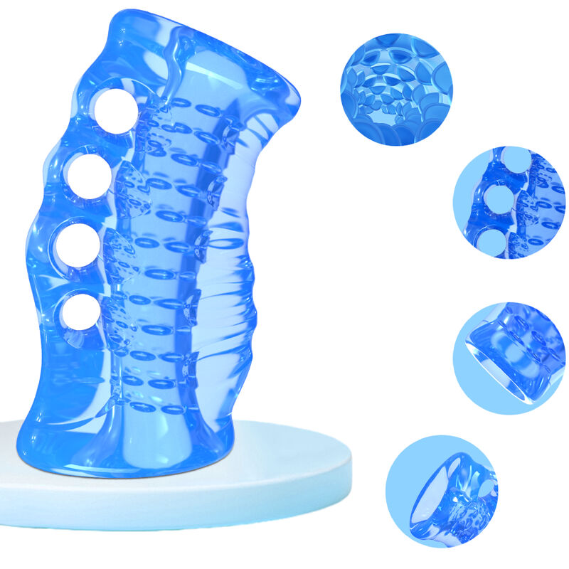 Armony Masturbatore a Quattro Fori per Dita Blu – immagine 3