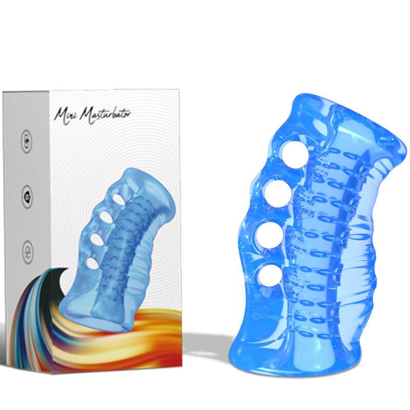 Armony Masturbatore a Quattro Fori per Dita Blu – immagine 4