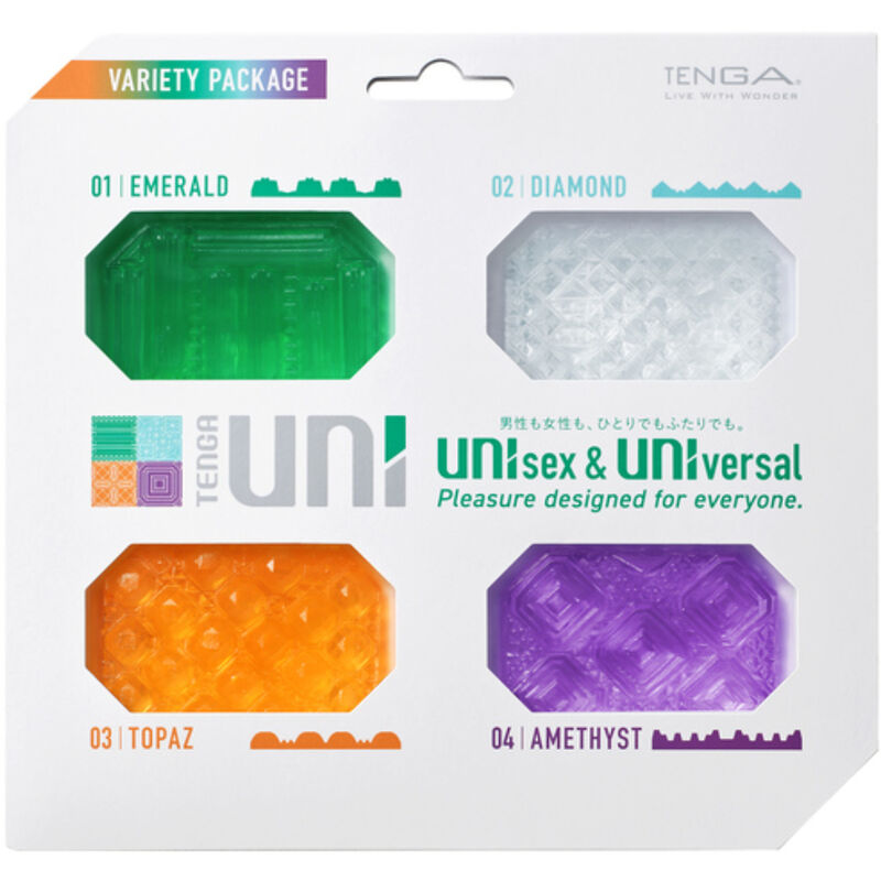 Tenga UNI Variety Pack 4 Ditali Masturbatori