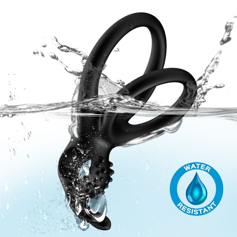 Armony Traveller Doppio Anello con Coniglietto e Bullet Nero – immagine 2