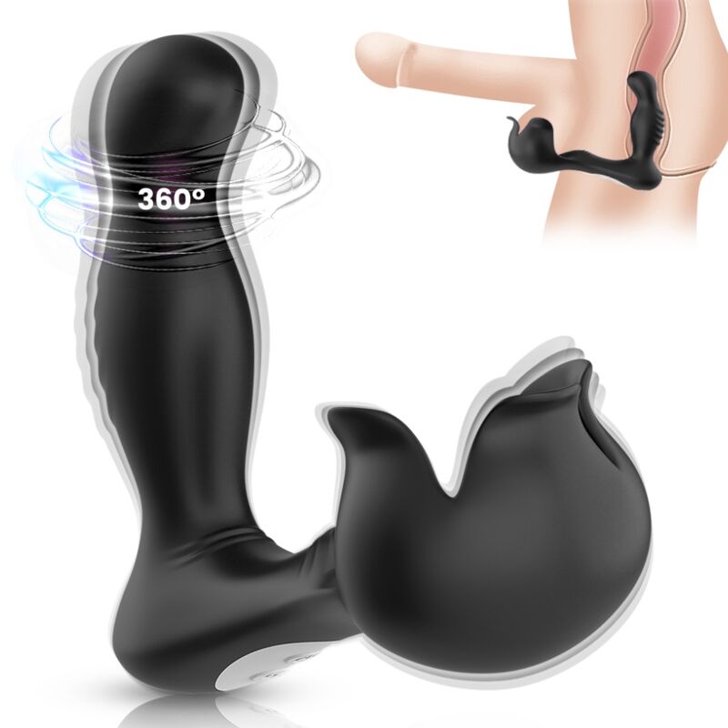 Armony Surround Vibratore Prostatico con Stimolatore Testicoli e Telecomando Nero – immagine 2