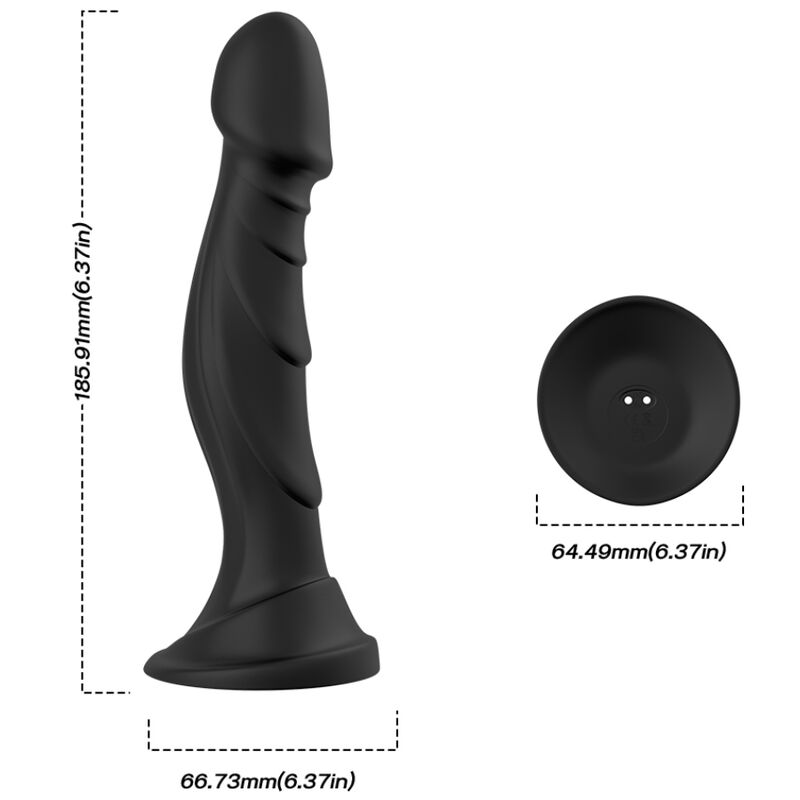 Armony Vibratore Dildo e Plug Anale Doppia Penetrazione con Telecomando Nero