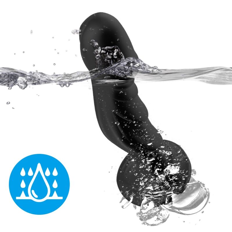 Armony Vibratore Dildo e Plug Anale Doppia Penetrazione con Telecomando Nero – immagine 3
