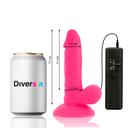 Diversia Dildo Vibrante Flessibile Rosa 17 cm con Ventosa – immagine 2