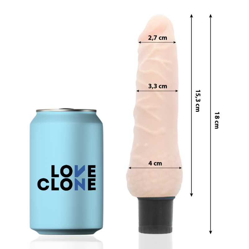 Loveclone Sven Vibratore Realistico Autolubrificante 18,5 cm – immagine 2