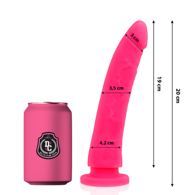 Delta Club Dildo in Silicone Medicale 20 cm Ø 4 cm Rosa