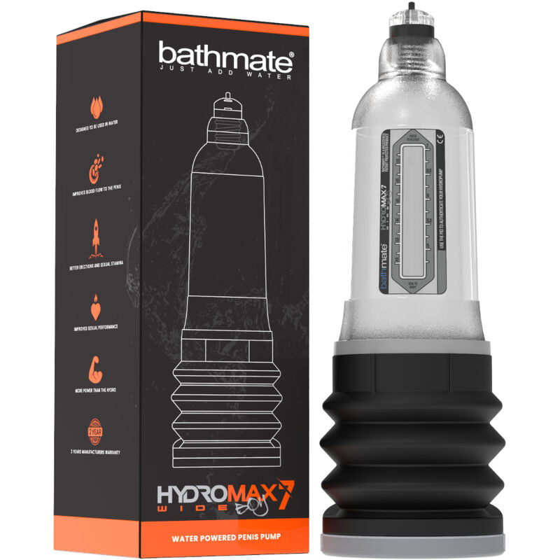 Bathmate Hydromax7 Wide Boy Pompa per Pene Idraulica Trasparente – immagine 2