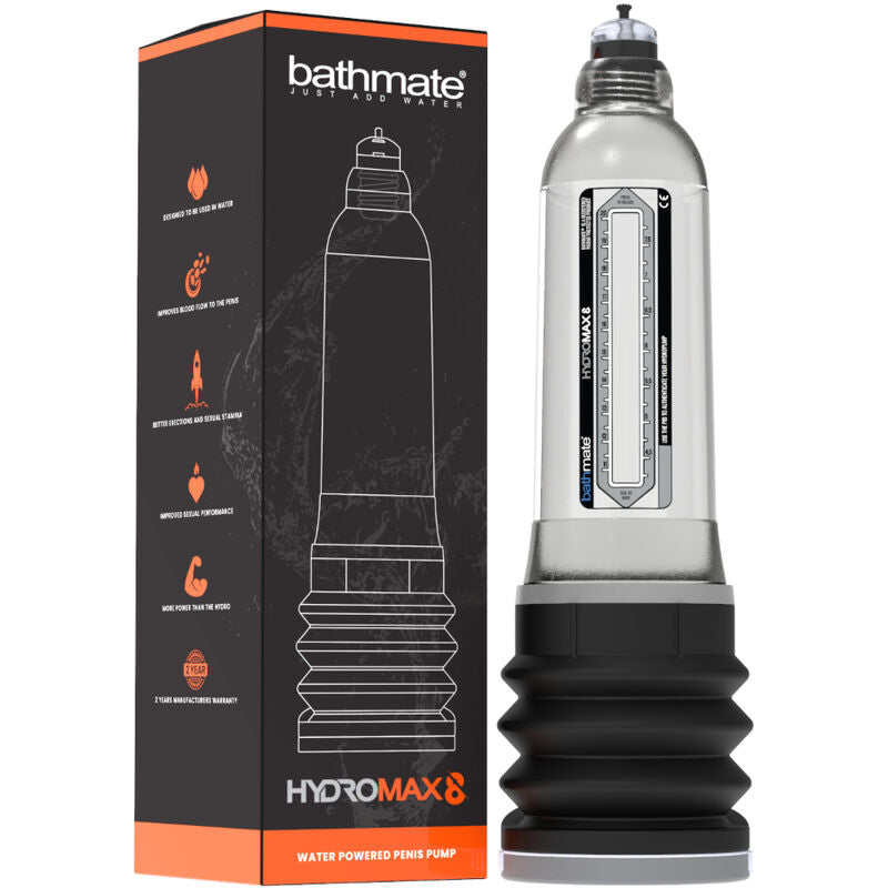Bathmate Hydromax8 Pompa per Pene Idraulica Trasparente – immagine 2