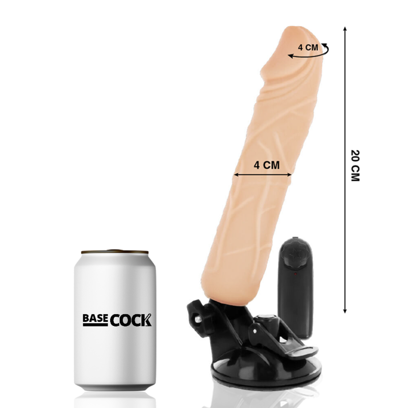 Basecock Vibratore Realistico con Telecomando Naturale 20 cm Velocità Regolabile – immagine 2