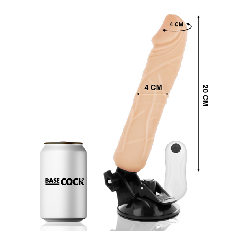 Basecock Vibratore Realistico con Telecomando Carne 20 cm – immagine 2