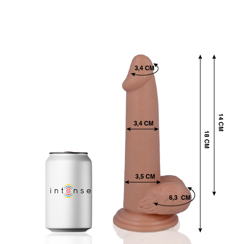 Mr Intense 10 Dildo Realistico 18 cm Ø 3,4 cm