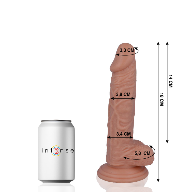 Mr Intense 11 Dildo Realistico 18 cm Ø 3,8 cm