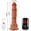 Cyber Silicock Mr John Vibratore Realistico con Telecomando 23,88 cm – immagine 2