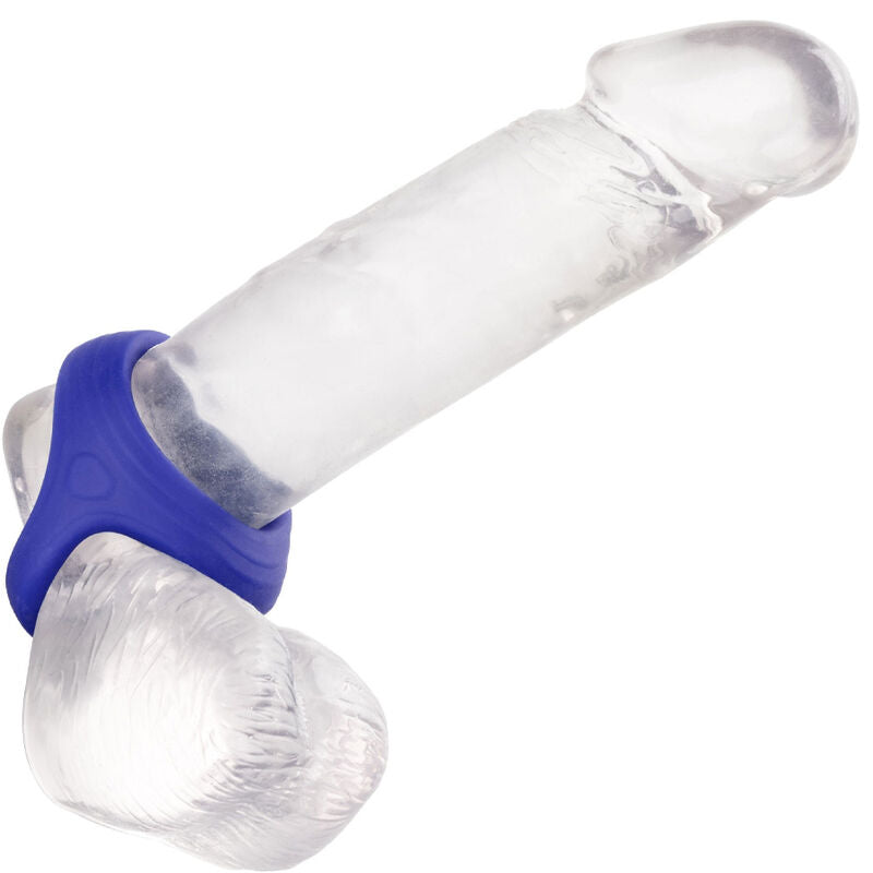 CalExotics Admiral Doppio Anello Pene e Testicoli Blu – immagine 5