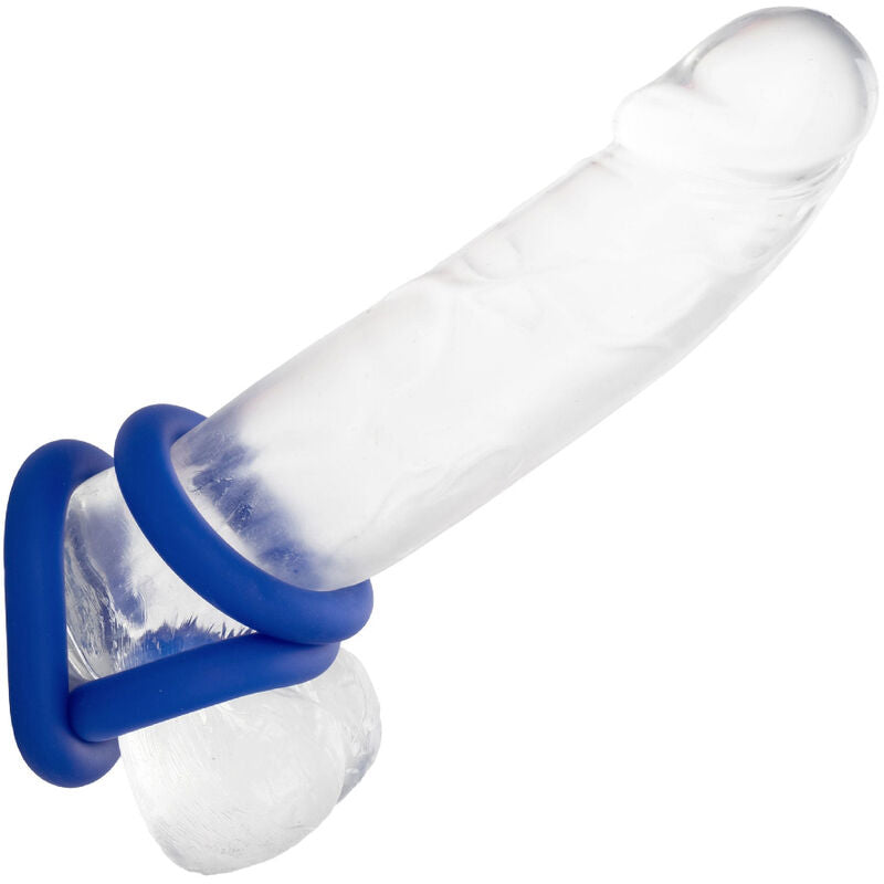 CalExotics Admiral Set 3 Anelli in Silicone Liquido Blu – immagine 3