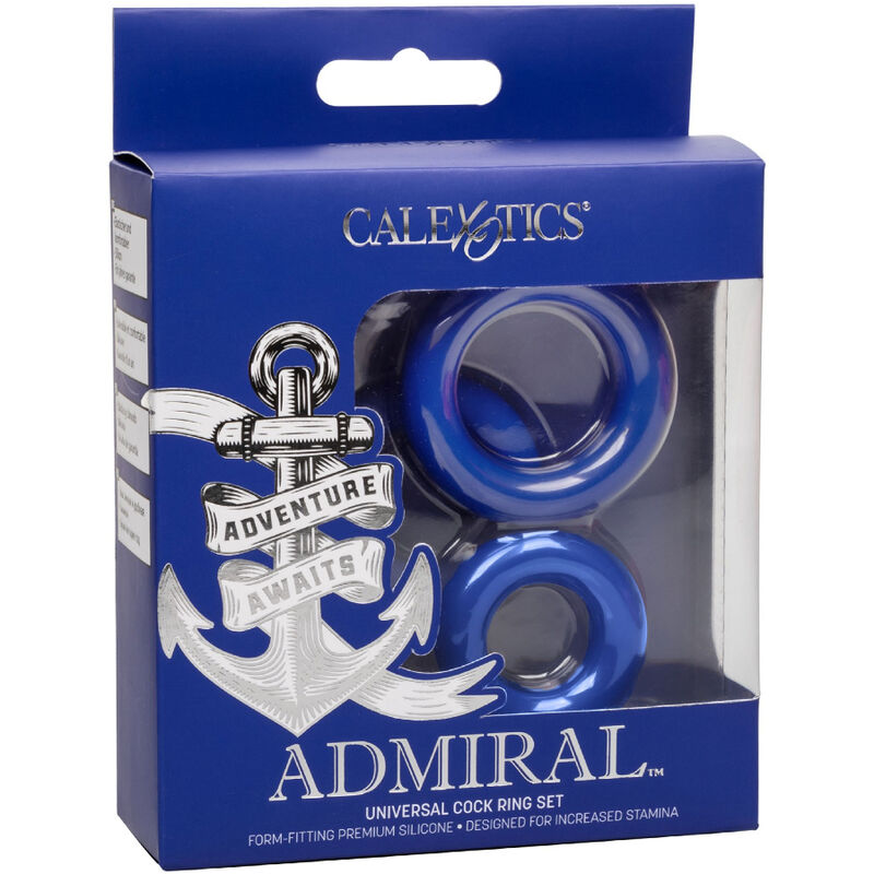 CalExotics Admiral Set 3 Anelli in Silicone Liquido Blu – immagine 4