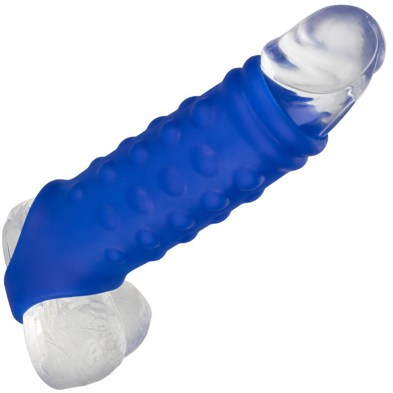 CalExotics Admiral Guaina con Perline in Silicone Liquido Blu – immagine 5