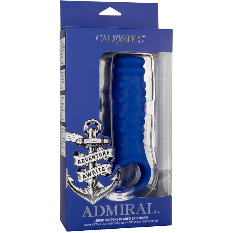 CalExotics Admiral Guaina con Perline in Silicone Liquido Blu – immagine 6