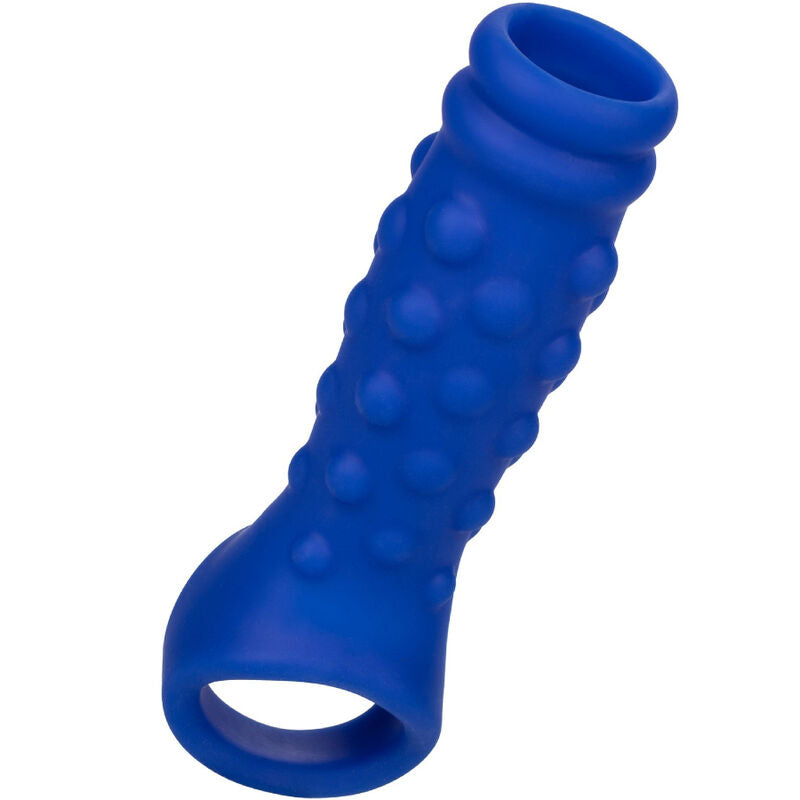 CalExotics Admiral Guaina con Perline in Silicone Liquido Blu