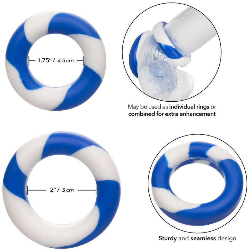 CalExotics Admiral Set 2 Anelli in Silicone – immagine 3